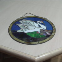 Stained Glass Swan
