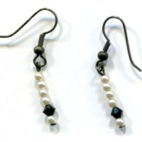 Black and White Dangle Earrings