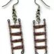 Pink Rainbow Colored Ladder Earrings
