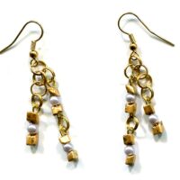 Elegant Gold with Pearls Earrings