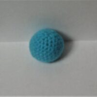 Crochet Catnip Cat Toy Ball (Aqua)