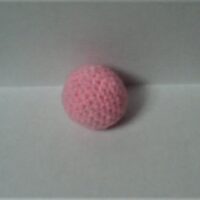Crochet Catnip Cat Toy Ball (Pink)