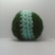 Crochet Catnip Cat Toy Ball (Dark Green & Aqua)