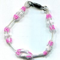 Bracelet (Clear, Pink, and White)