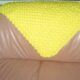 Bright Yellow Bubbles Crochet Baby Afghan