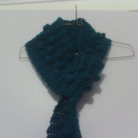 Bobblin Crochet Slip Through Winter Scarf